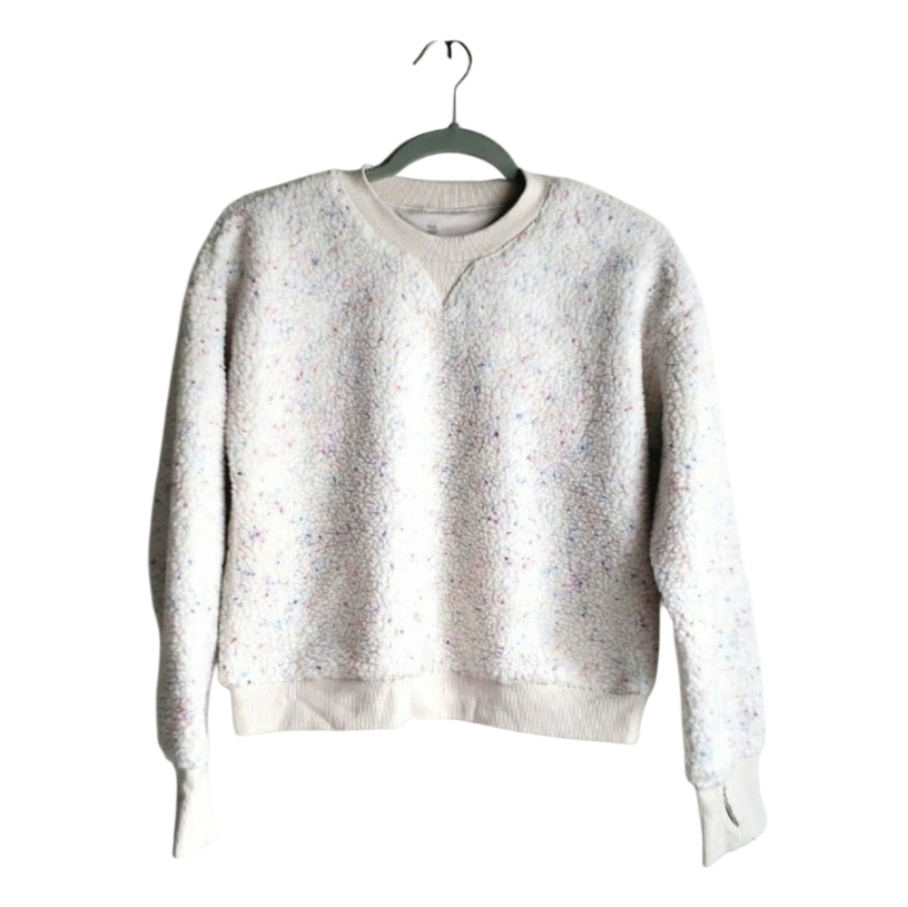 All In Motion Girls Faux Shearling Confetti Pullover Size XL (14)